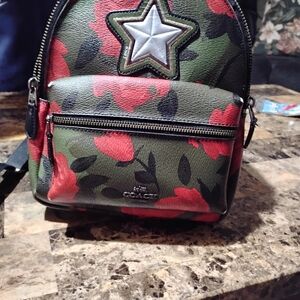 Coach Floral Mini Backpack